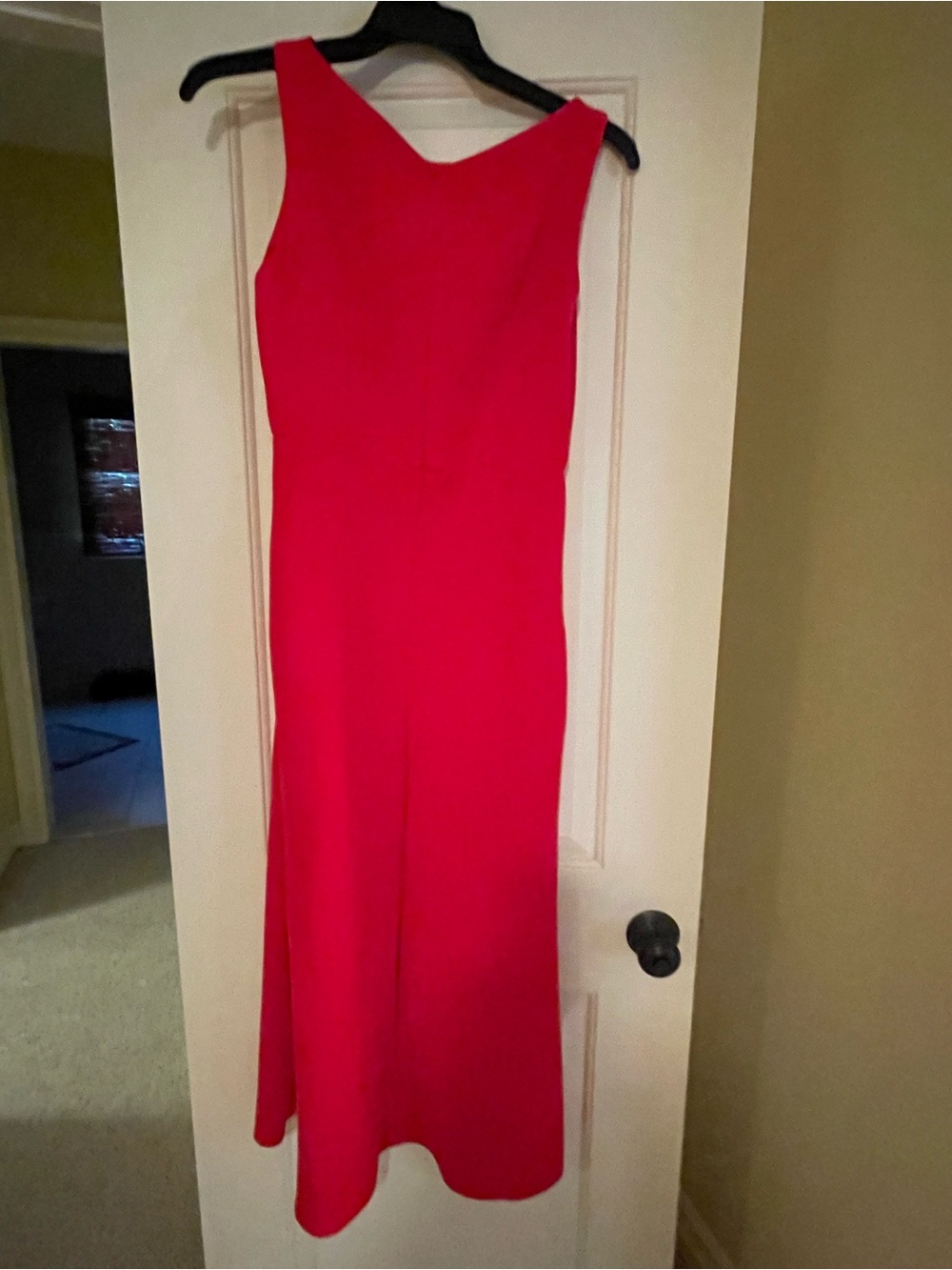 MOTF V-Neck Sleeveless Red Maxi Dress
